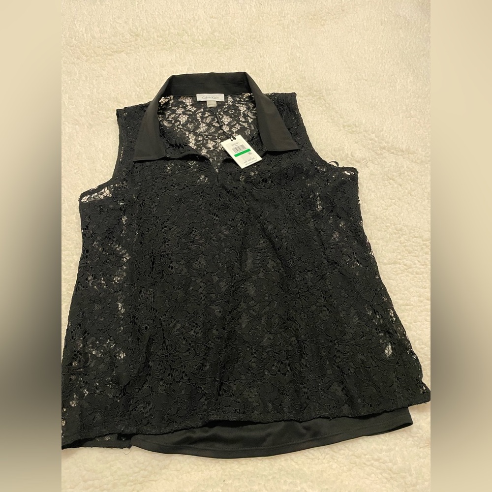 NWT Calvin Klein Lace Tank
